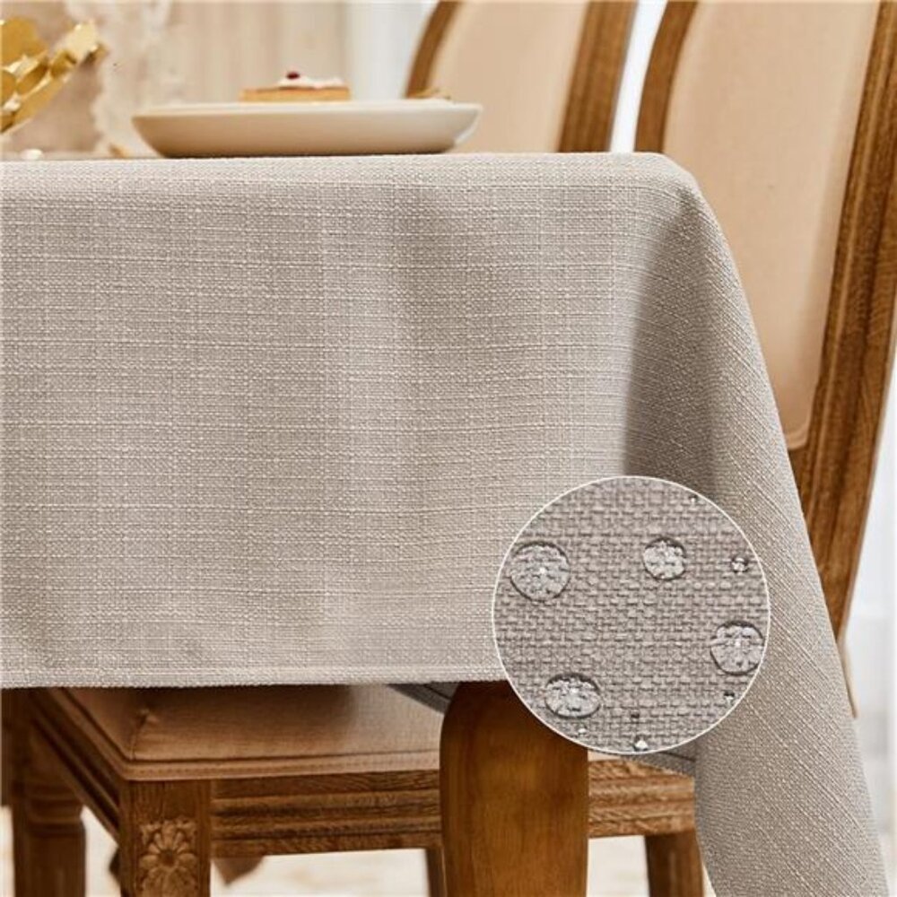 Rectangle Tablecloth Washable Wrinkle Resistant and Water Proof Table Cloth